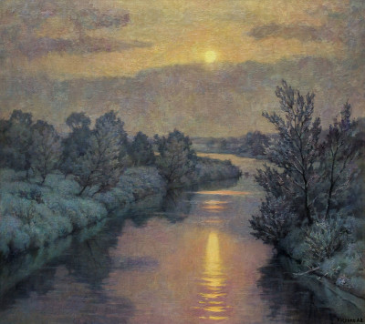 Sonnenuntergang auf Orel